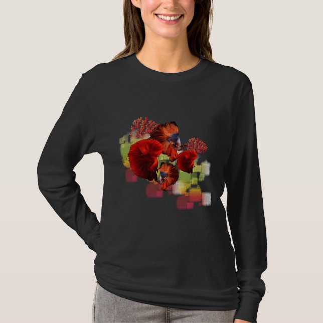 Betta Fisch 36 T-Shirt (Vorderseite)