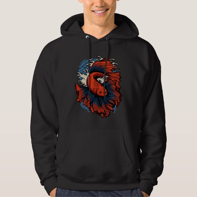 Betta Fisch 37 Hoodie (Vorderseite)