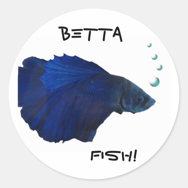 Betta Fisch-Aufkleber Runder Aufkleber (Vorderseite)