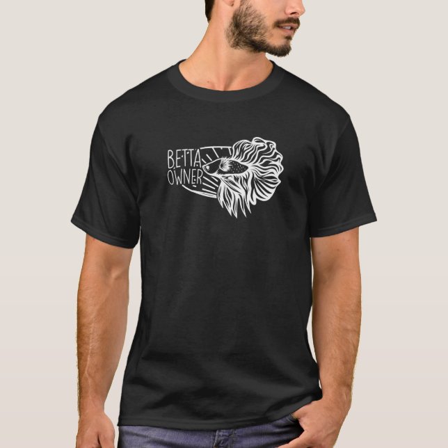 Betta-Fisch-Besitzer Tropischer Fisch T-Shirt (Vorderseite)