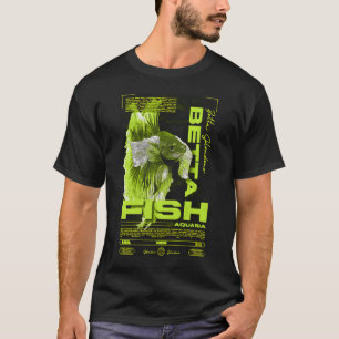 Betta-Fisch-Halter Moderne Streetwear T-Shirt