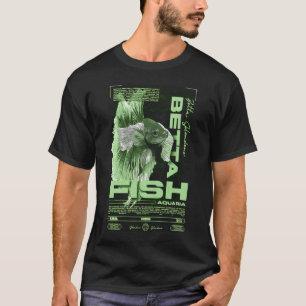 Betta-Fisch-Halter Moderne Streetwear T-Shirt