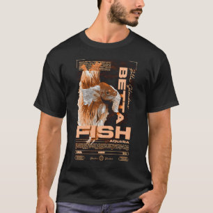 Betta-Fisch-Halter Moderne Streetwear T-Shirt