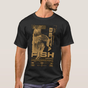 Betta-Fisch-Halter Moderne Streetwear T-Shirt