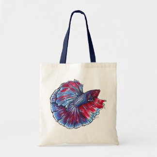 Betta Fisch-Leinwandtasche Tragetasche