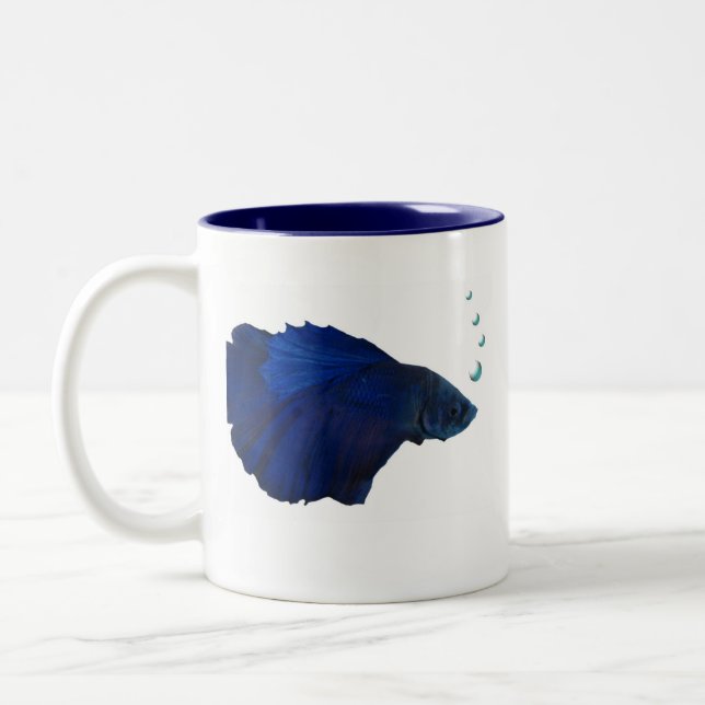 Betta Fisch-Tasse Zweifarbige Tasse (Links)