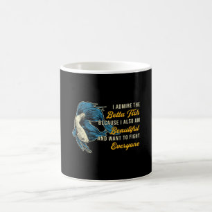 Betta Fisch wegen Aquarium Lover Fighting Fish Kaffeetasse