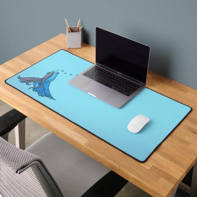 Betta Fish Art Desk Mat Schreibtischunterlage (Büro 2)