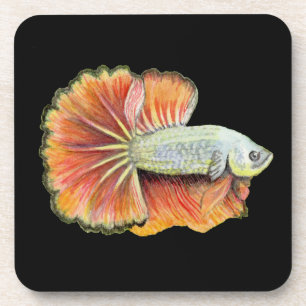 Betta Fish Beverage Coaster Getränkeuntersetzer