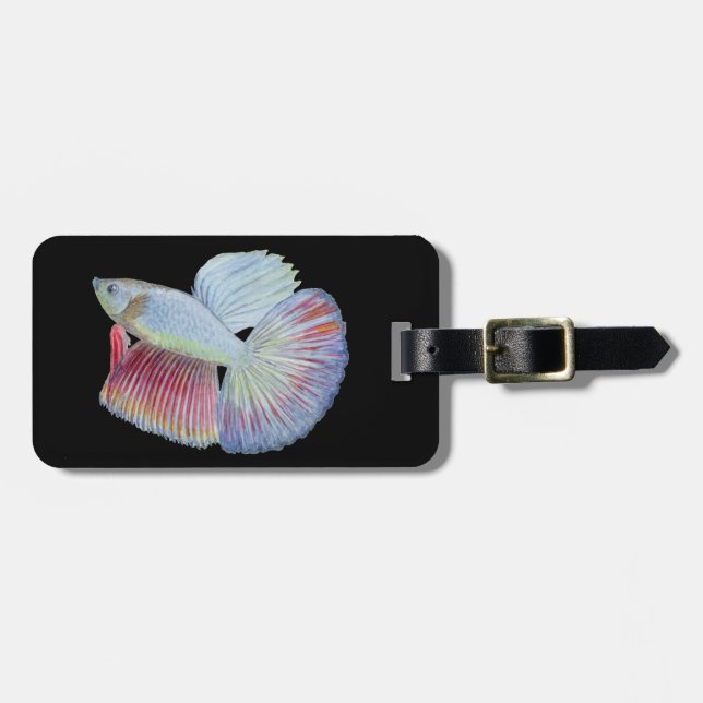 Betta Fish Luggage Tag Gepäckanhänger (Vorderseite horizontal)