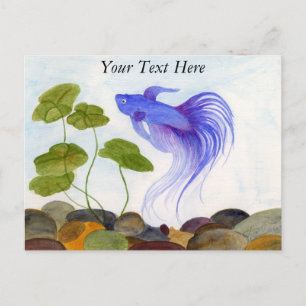 Betta Fish Postkarte