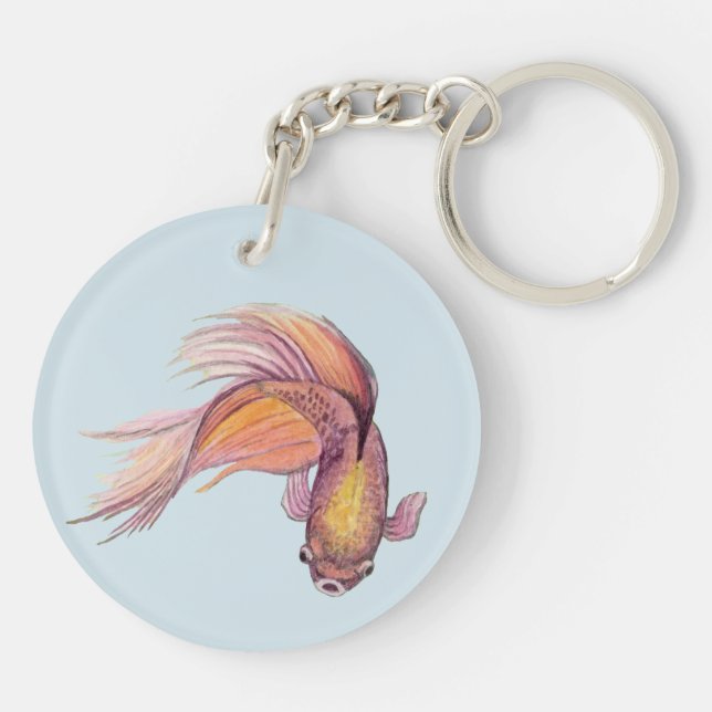 Betta Fish Schlüsselanhänger (Rückseite)