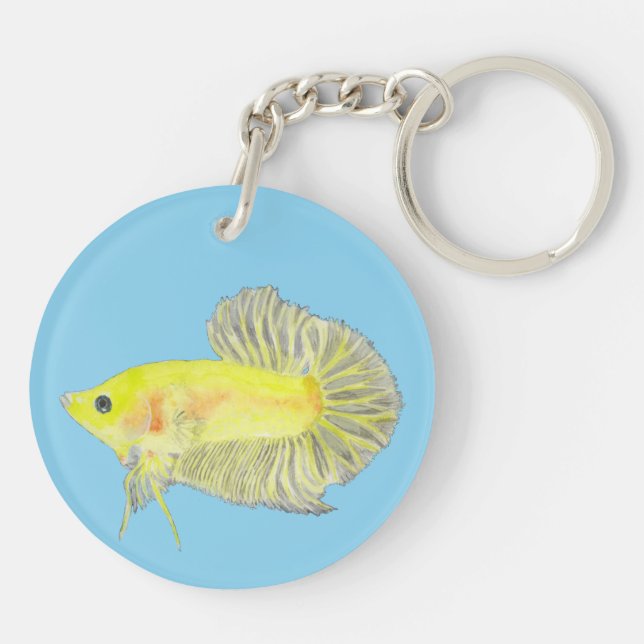 Betta Fish Schlüsselanhänger (Rückseite)