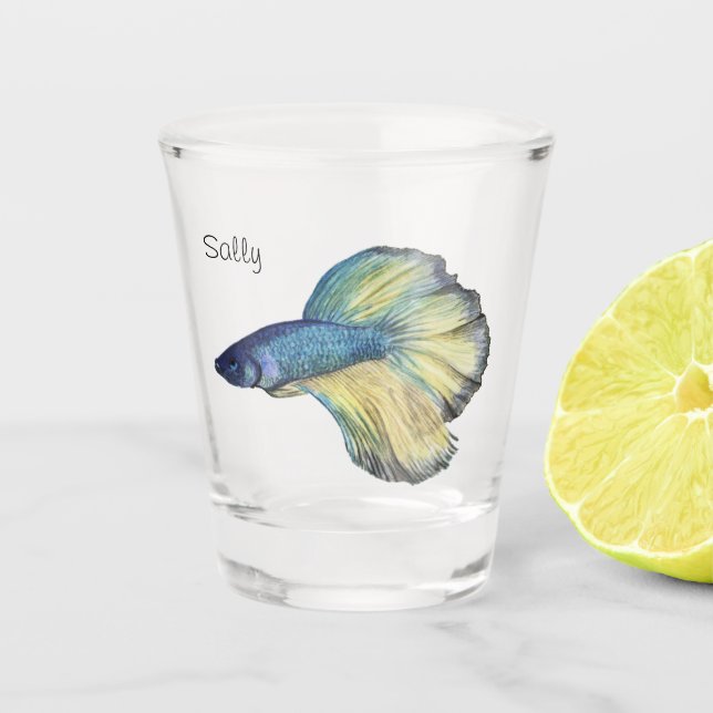 Betta Fish Schnapsglas (Vorderseite)