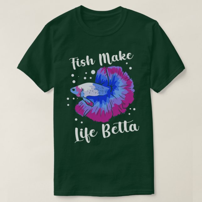 Betta Fish Siamese Fish Fish Betta Splendens T-Shirt (Design vorne)