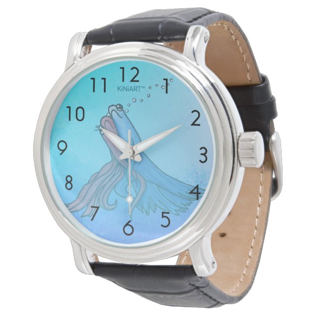 Betta Fish Wrist Watch Armbanduhr (Schrägansicht)