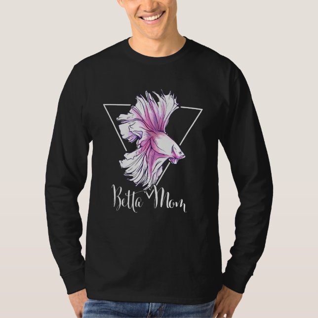 Betta Mama Siamesischer Kämpfer für einen Aquarist T-Shirt (Vorderseite)