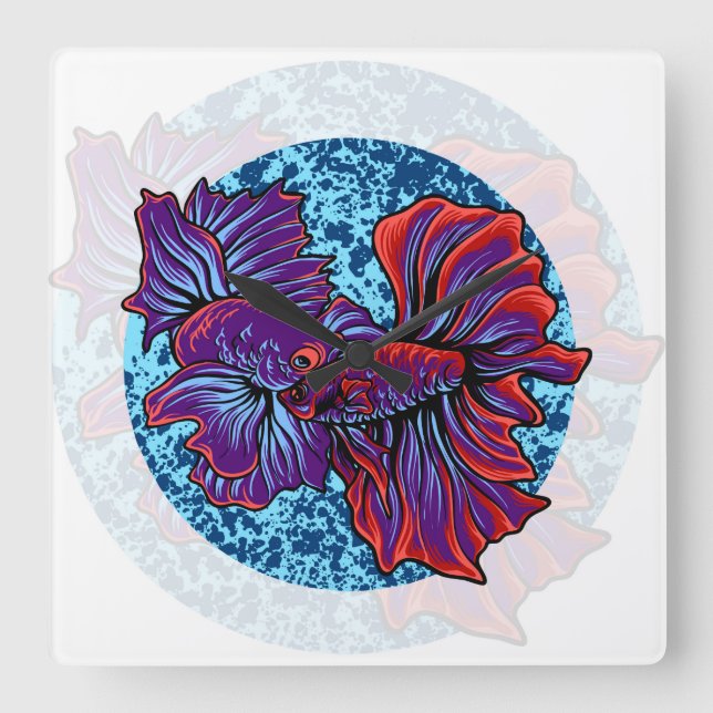 Betta Quadratische Wanduhr (Vorderseite)