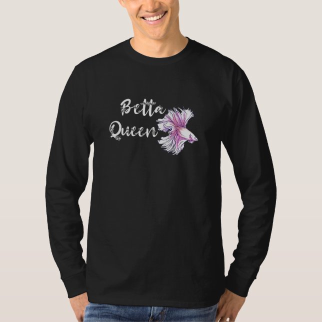 Betta Queen Siamese Fish Betta Splendens T-Shirt (Vorderseite)
