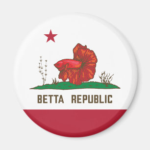 Betta-Republik-Flagge Magnet