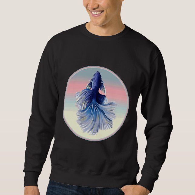 Betta Siamese Fish Sweatshirt (Vorderseite)