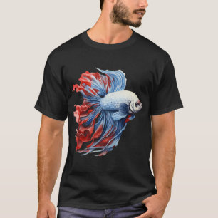 Betta Splendens Wasserfarben-Fisch T-Shirt