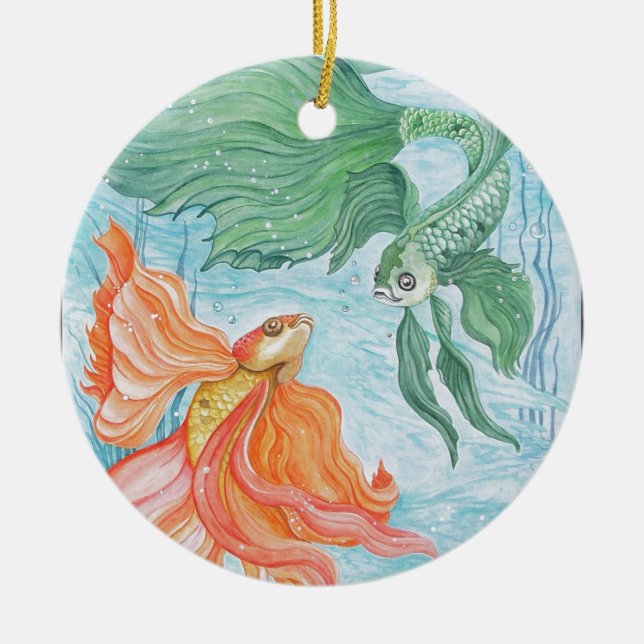 Betta-Tanz Keramikornament (Vorne)