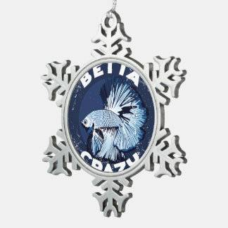 Betta verrückt - Weihnachtsbaum-Verzierung Schneeflocken Zinn-Ornament