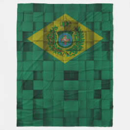Bettdecke der Wolle Imperiale Fahne Brasiliens Fleecedecke