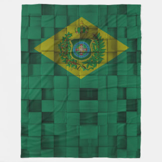 Bettdecke der Wolle Imperiale Fahne Brasiliens Fleecedecke