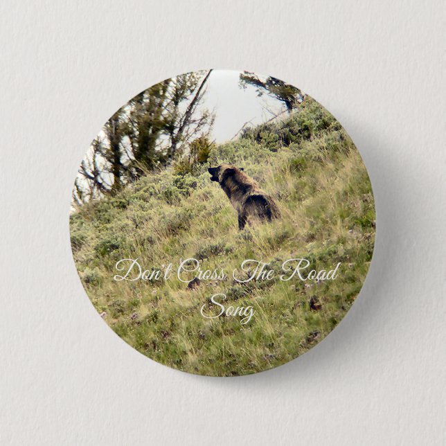 Bettelt, überquere nicht den Straßenong Button (Vorderseite)