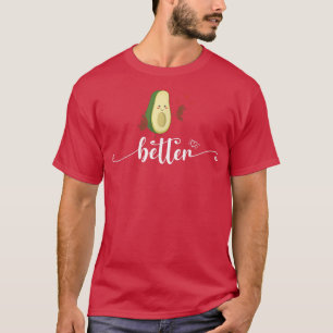 Better Half Couple Sliced Avocado Funny Niedlich V T-Shirt