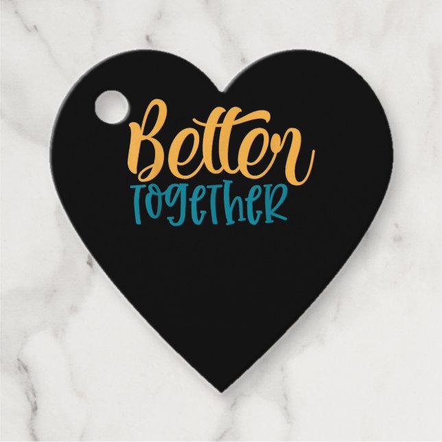 Better Off Together Quote Positive Minimal Design  Geschenkanhänger (Vorderseite)