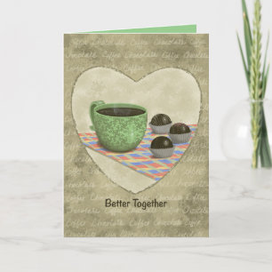 "Better Together" 5"x7"folded card, blank inside Dankeskarte