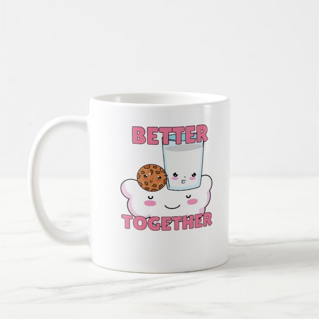 Better Together Chocolate Chip Cookie and Milk Pla Kaffeetasse (Links)