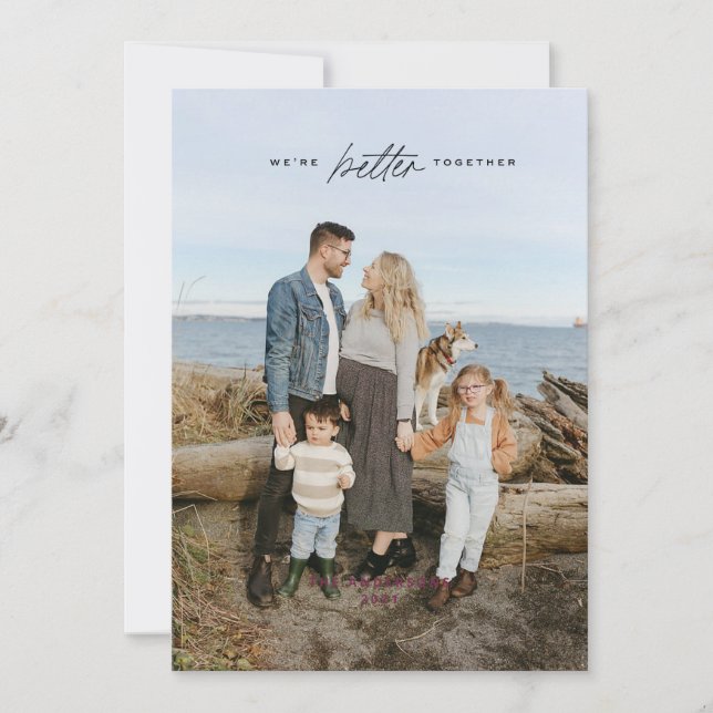 Better Together Christmas Card Einladung (Vorderseite)