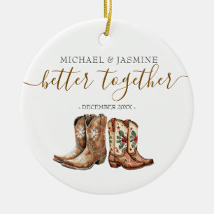 Better Together Christmas New Wedding Gift Keramik Ornament