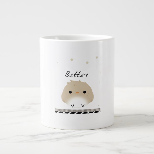 Better Together Clean Design  Jumbo-Tasse (Vorderseite)