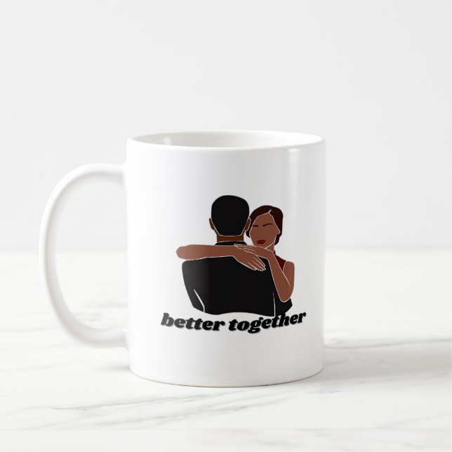 Better Together Couple Modern Vibe  Kaffeetasse (Links)