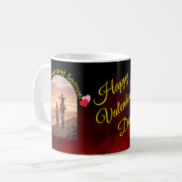 Better Together Editable Name | Custom Arch Photo Kaffeetasse