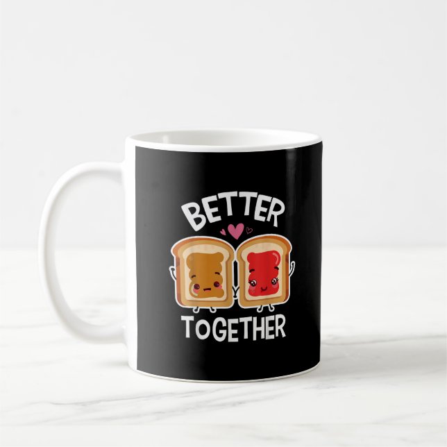 Better Together Fun Couple Playful Style  Kaffeetasse (Links)