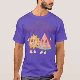 Better Together Funny Sun & Pizza Liebe ist Liebe T-Shirt