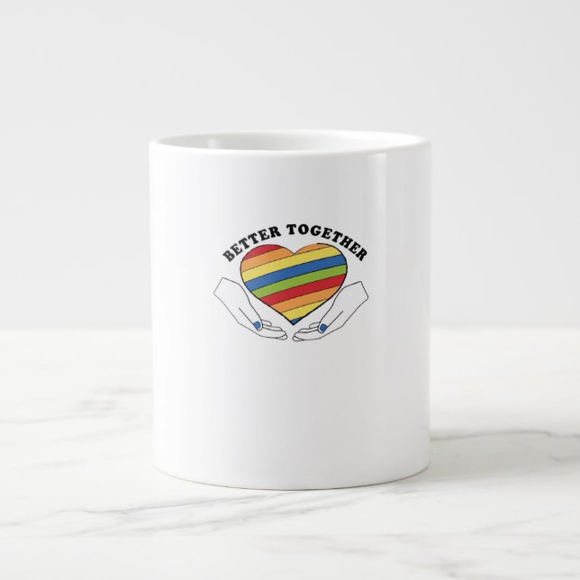 Better Together Graphics Creative Style  Jumbo-Tasse (Vorderseite)