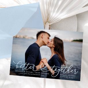 Better Together Heart Engagement Announcement Einladung
