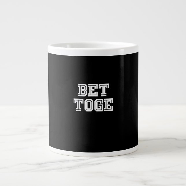 Better Together Matching Couples Minimal Design  Jumbo-Tasse (Vorderseite)