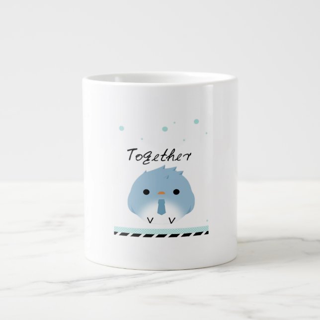 Better Together Minimal Design  Jumbo-Tasse (Vorderseite)