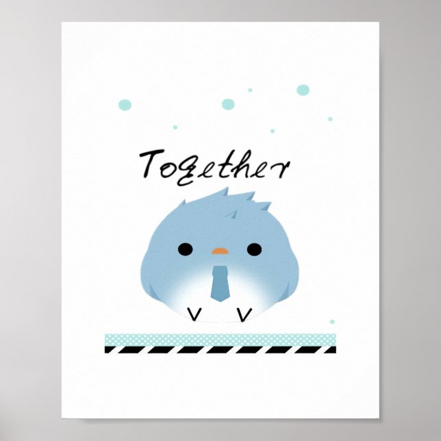 Better Together Minimal Design  Poster (Vorne)