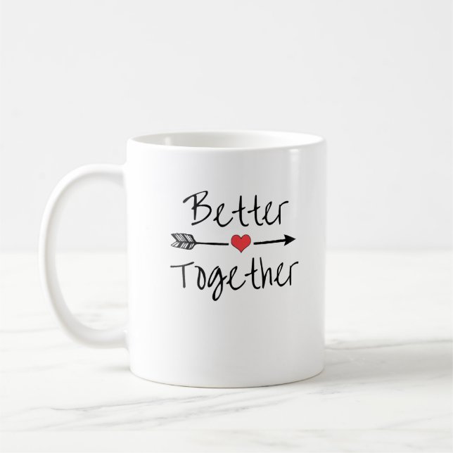 Better Together Modern Aesthetic  Kaffeetasse (Links)
