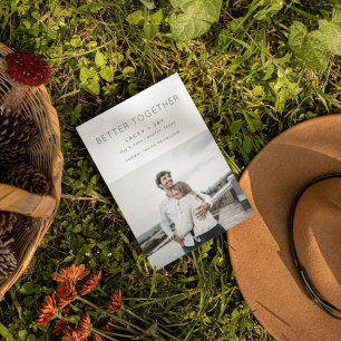 Better Together Modern Photo Wedding  Ankündigung