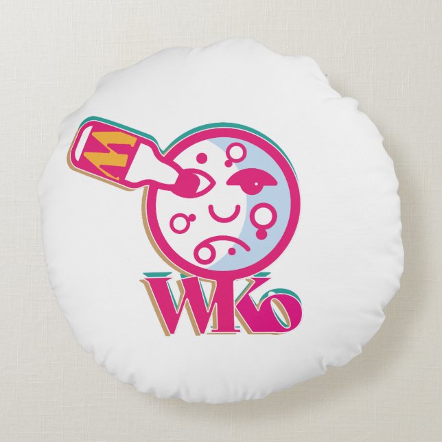 BETTER WITHOUT ALCOHOL BY MASANSER (LUNA) RUNDES KISSEN (Rückseite)